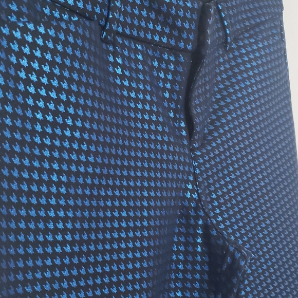 Old Navy Blue Metallic Houndstooth Pixie Cut Jeans - Picture 4 of 4